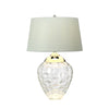Samara Dual Lit Table Lamp with Hand Blown Clear Glass