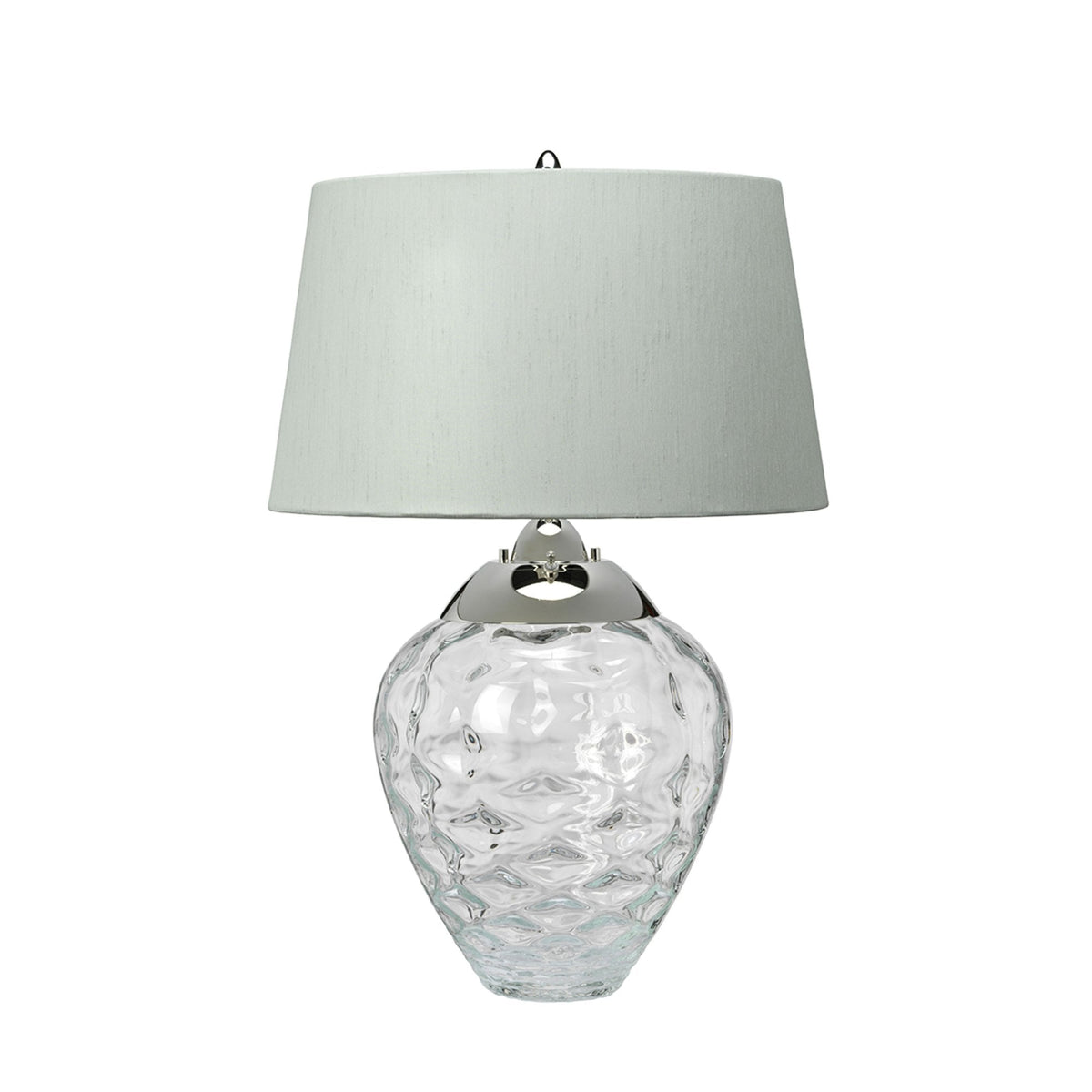 Samara Dual Lit Table Lamp with Hand Blown Clear Glass