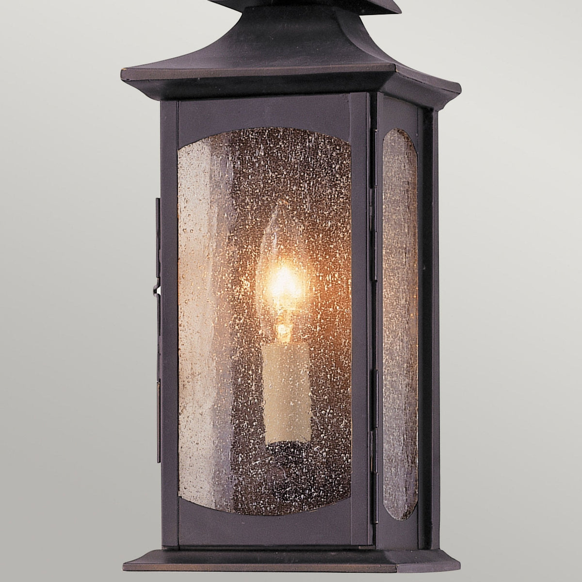 Market Square IP44 Exterior Small Wall Light in Oil Rubbed Bronze Finish