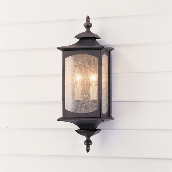 Market Square IP44 Exterior Medium Wall Light in Oil Rubbed Bronze Finish