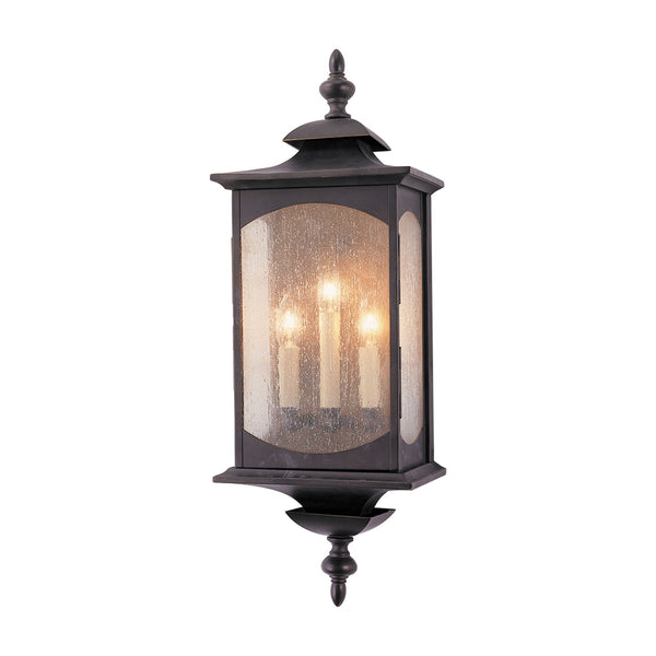 Market Square IP44 Exterior Large Wall Light in Oil Rubbed Bronze Finish
