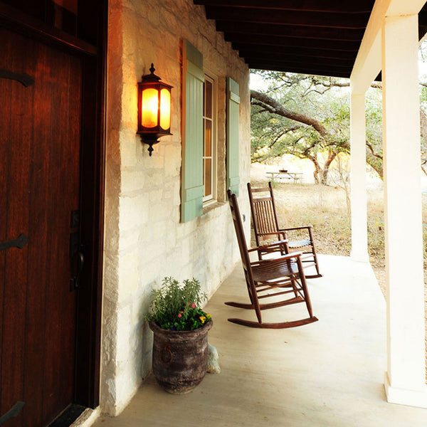 Market Square IP44 Exterior Large Wall Light in Oil Rubbed Bronze Finish