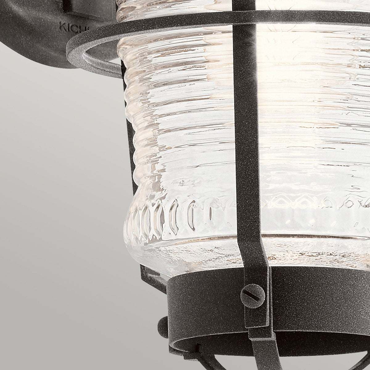 Chance Harbor IP44 Exterior Small Wall Light in Weathered Zinc Finish