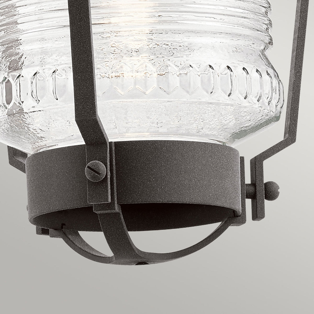 Chance Harbor IP44 Pendant in Weathered Zinc Finish