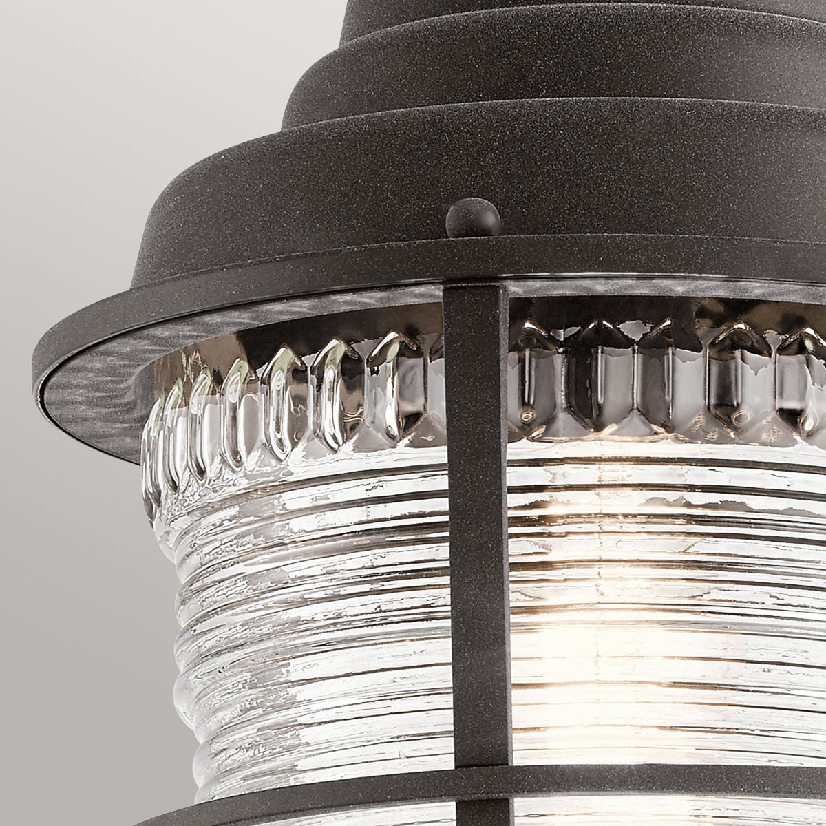 Chance Harbor IP44 Pendant in Weathered Zinc Finish