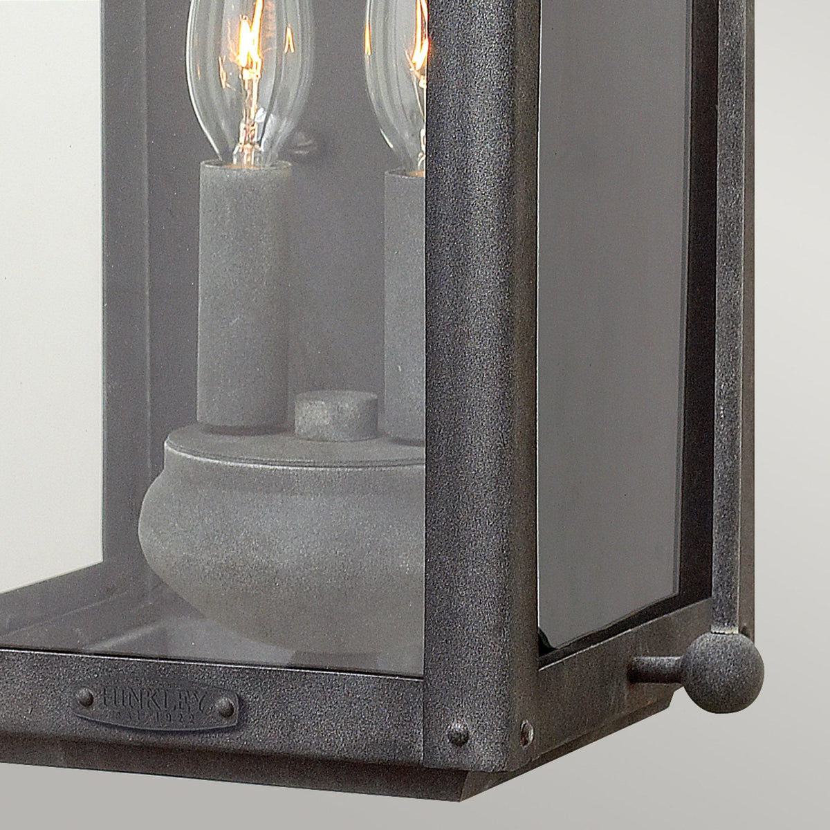 Anchorage IP44 Exterior Medium Wall Light in Aged Zinc