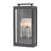 Sutcliffe IP44 Exterior Medium Wall Light in Aged Zinc & Antique Nickel