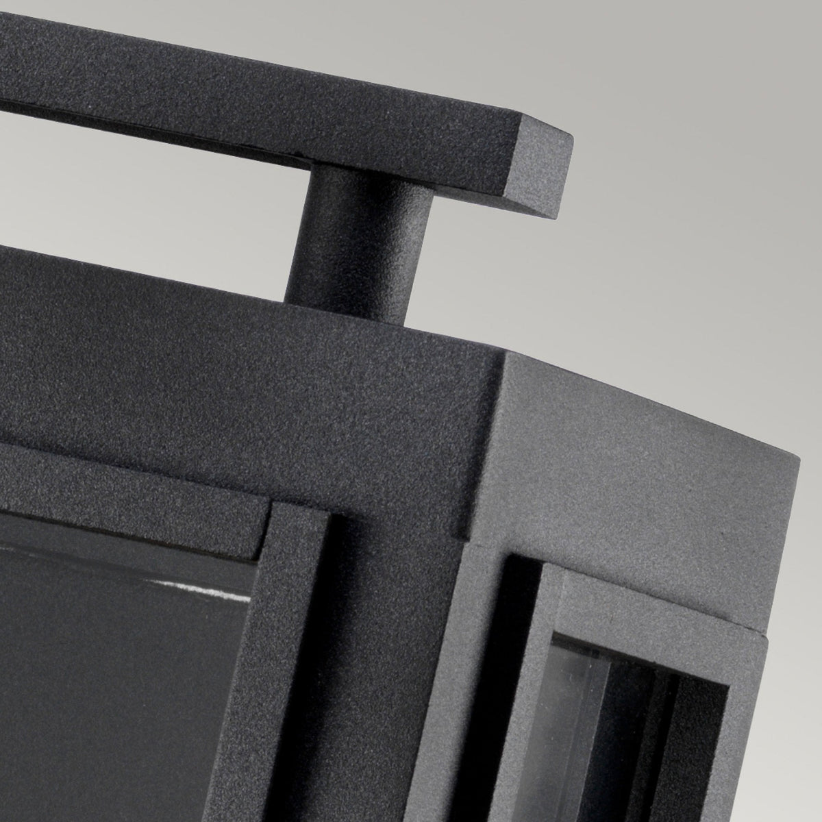 Sutcliffe IP44 Exterior Small Wall Light in Aged Zinc & Antique Nickel