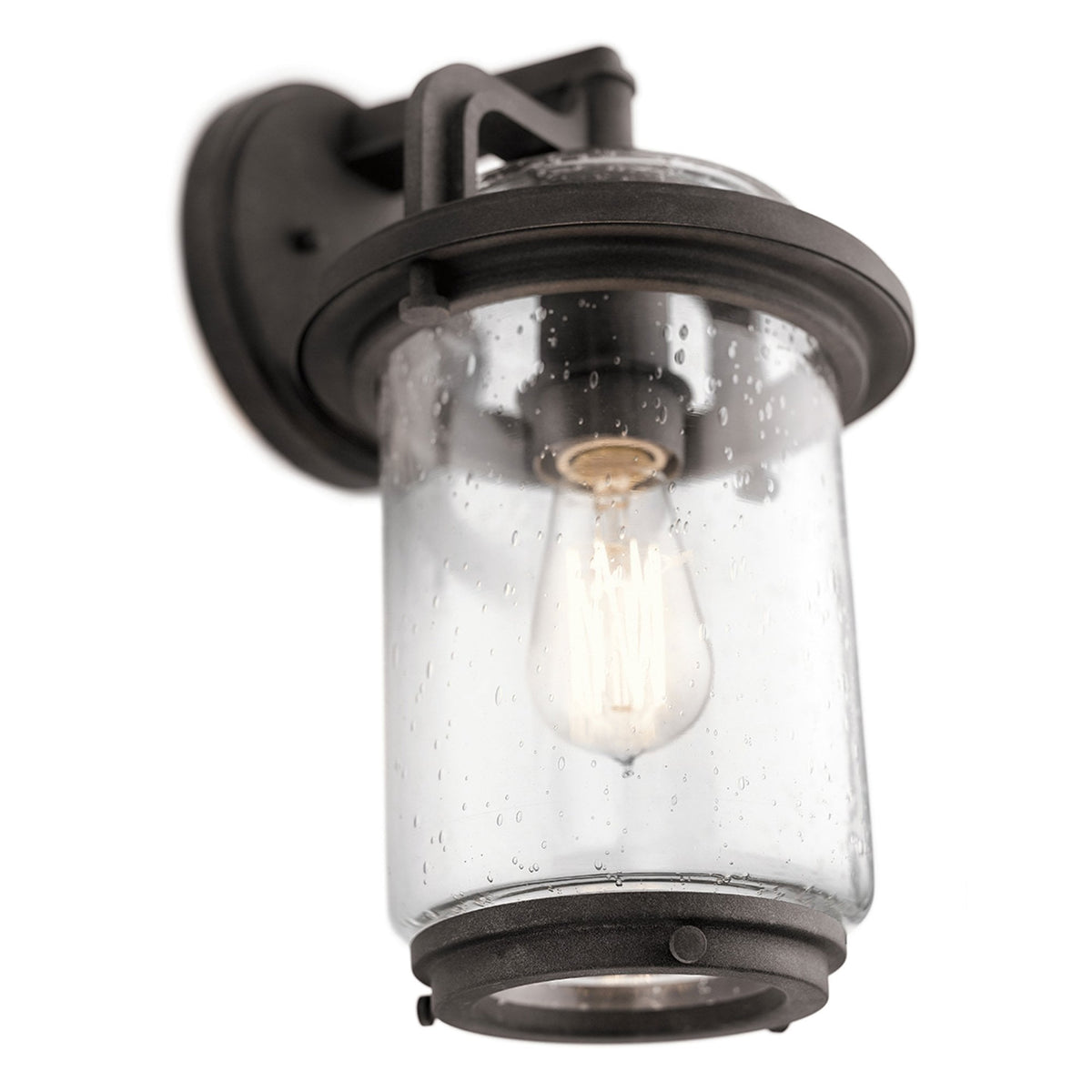 Andover IP44 Exterior Medium Wall Light in Weathered Zinc Finish
