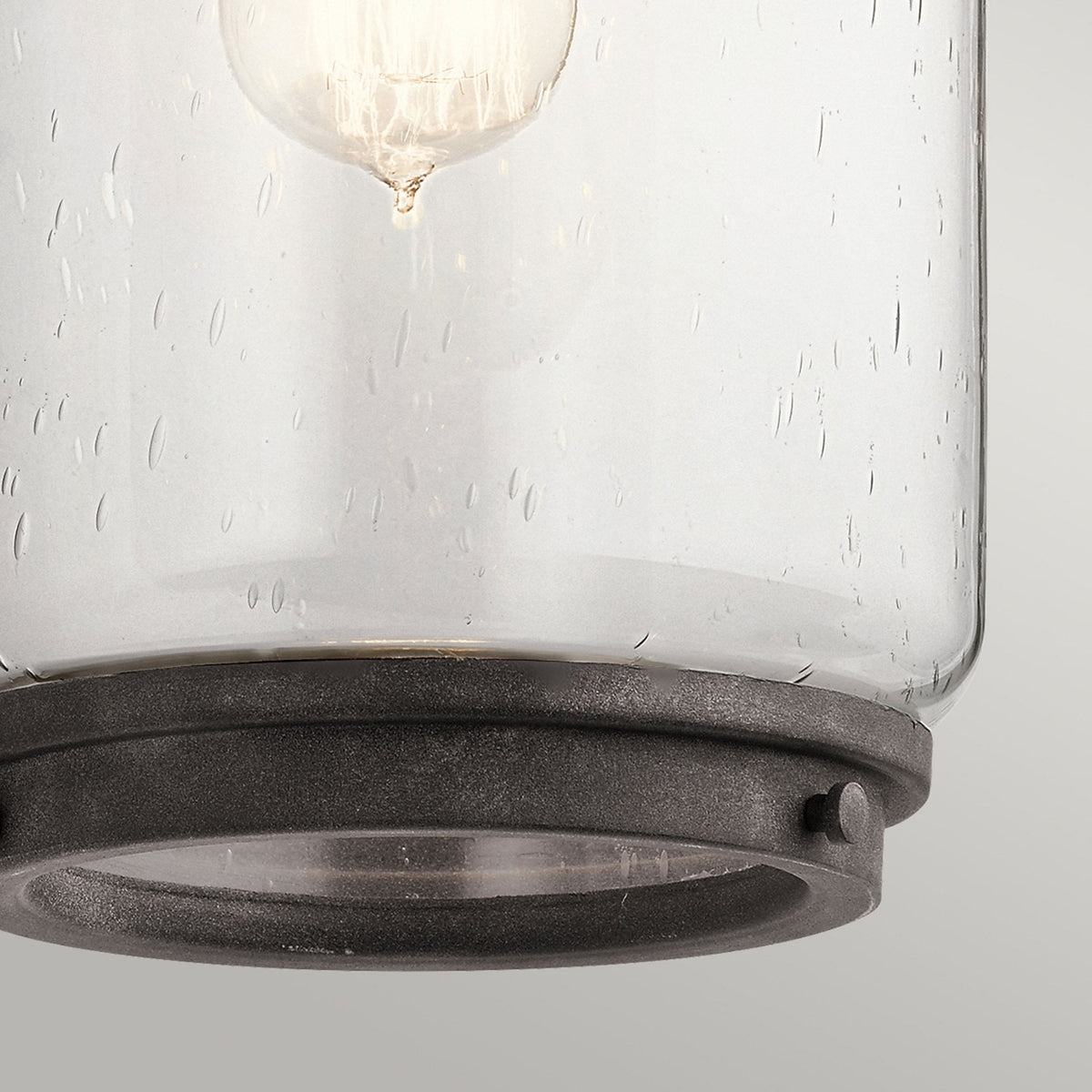 Andover IP44 Exterior Large Wall Light in Weathered Zinc Finish