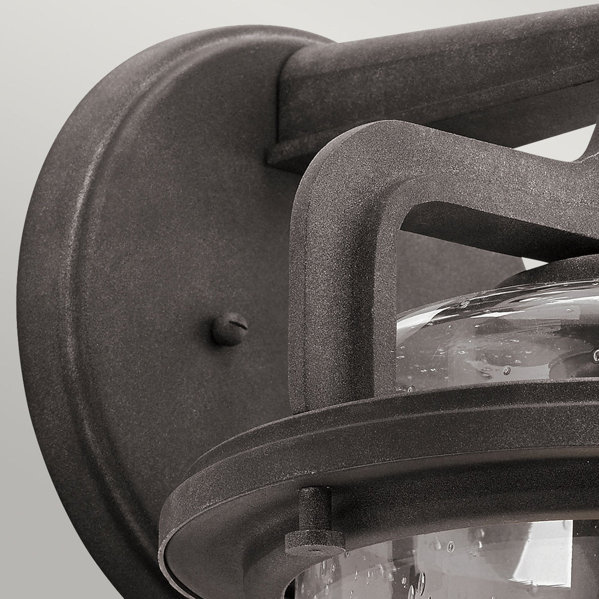 Andover IP44 Exterior Large Wall Light in Weathered Zinc Finish