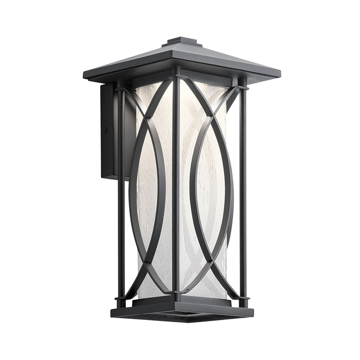 Ashbern IP44 Exterior Small Wall Light in Textured Black