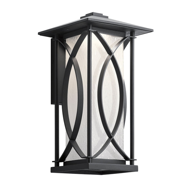 Ashbern IP44 Exterior Medium Wall Light in Textured Black