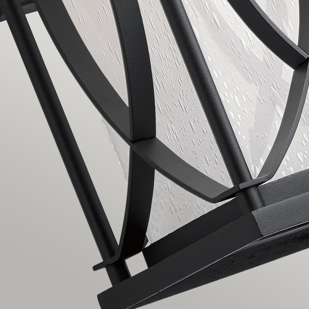 Ashbern IP44 Exterior Medium Wall Light in Textured Black