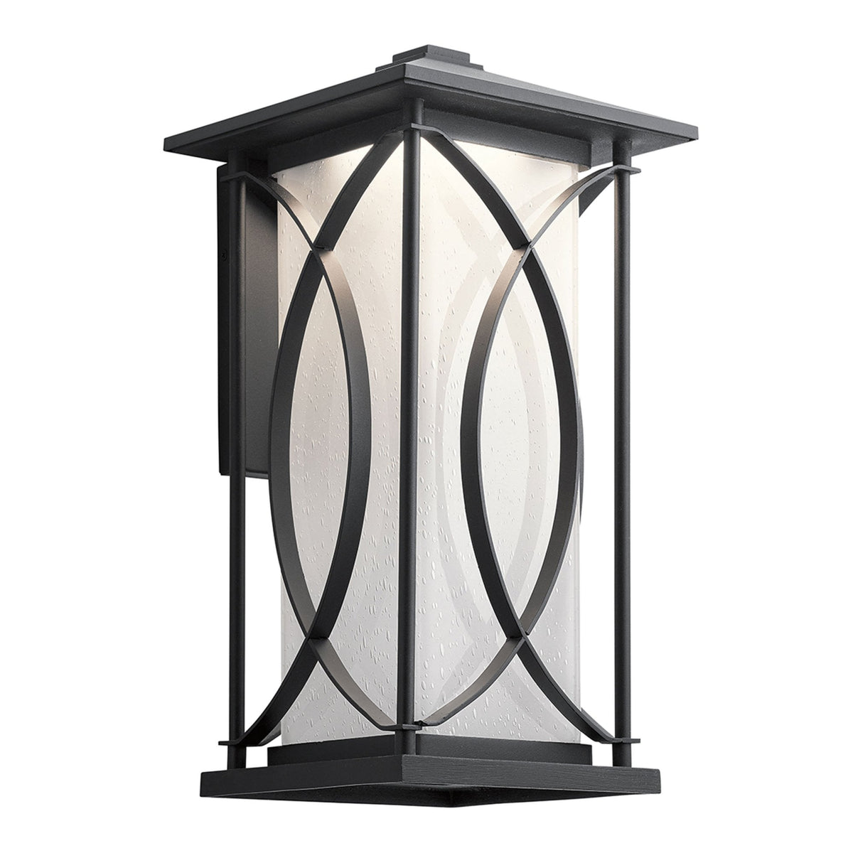 Ashbern IP44 Exterior Large Wall Light in Textured Black
