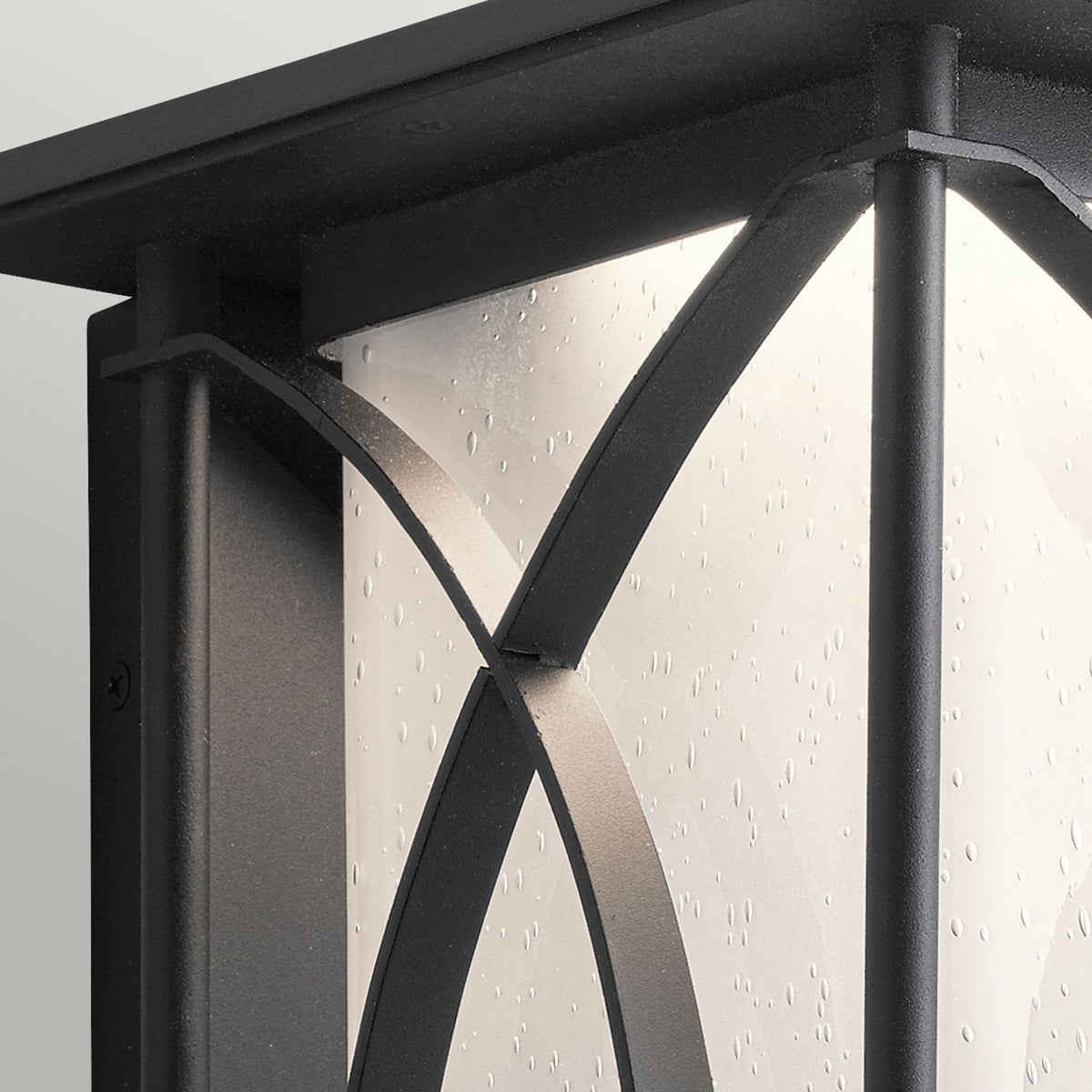 Ashbern IP44 Exterior Large Wall Light in Textured Black
