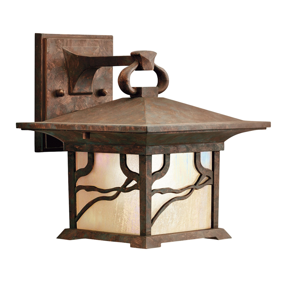 Morris IP44 Exterior Medium Wall Lantern in Distressed Copper