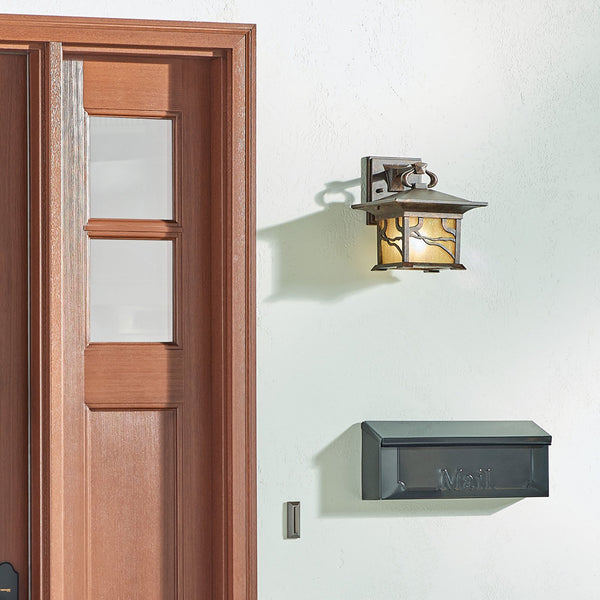 Morris IP44 Exterior Medium Wall Lantern in Distressed Copper