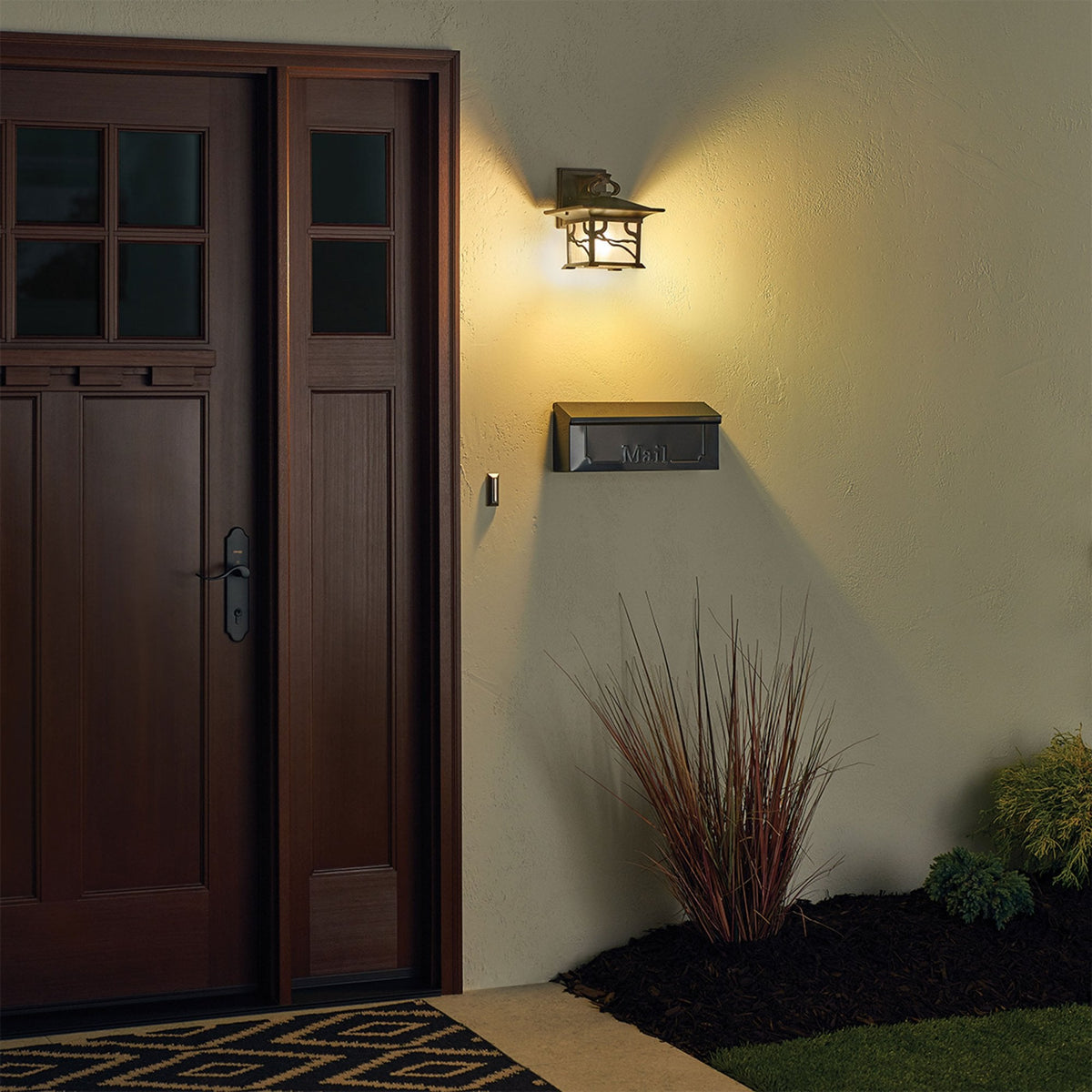 Morris IP44 Exterior Medium Wall Lantern in Distressed Copper