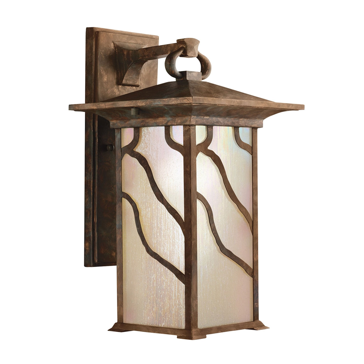 Morris IP44 Exterior Large Wall Lantern in Distressed Copper