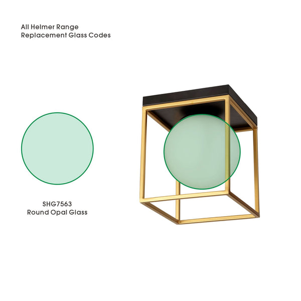 Replacement Round Opal Glass For All Holcombe Range