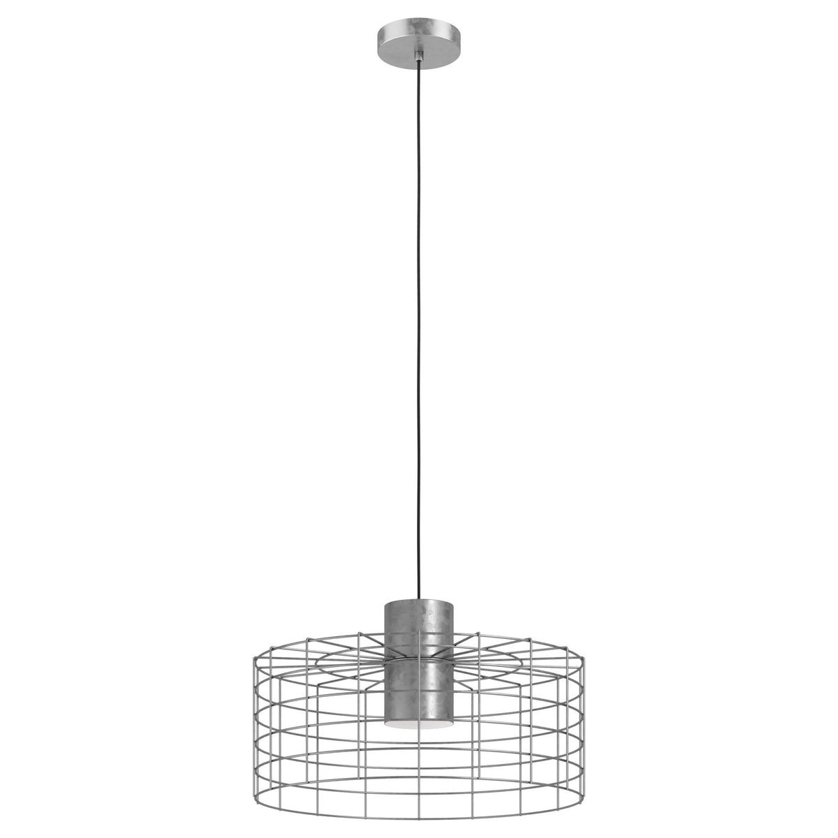 Milligan Single 480mm Pendant in Galvanized Steel