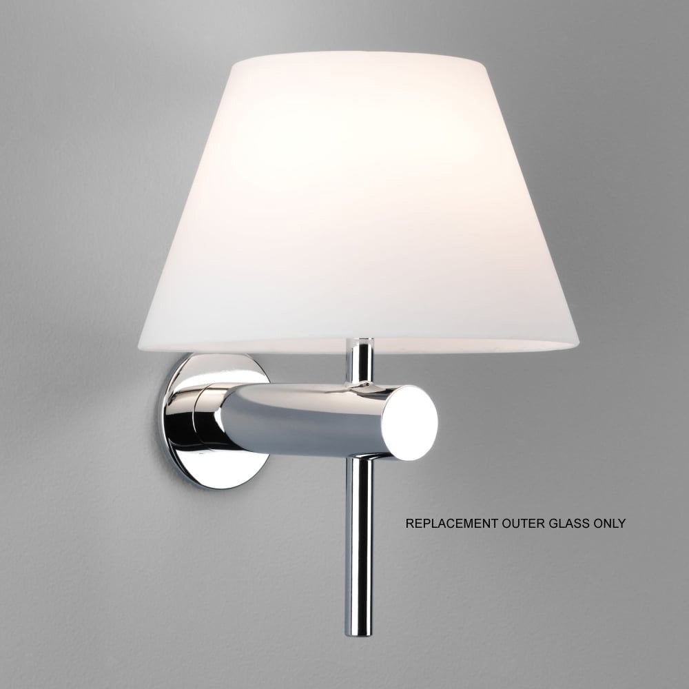 Replacement Roma/Classic/Tomari White Glass (Outer) Shade