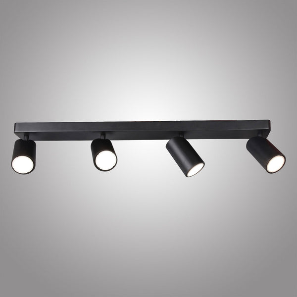 Sal Linear Four Light Bar Spotlight in Matt Black