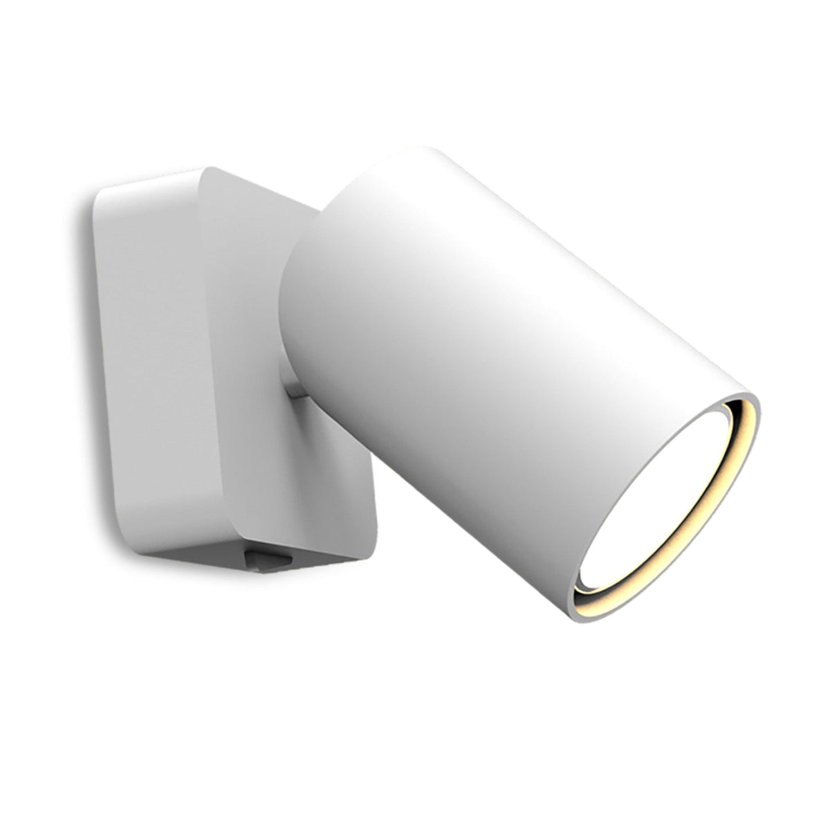 Sal Single Switched Spotlight in Matt White