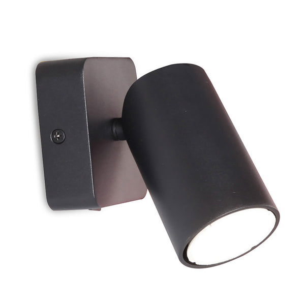 Sal Single Switched Spotlight in Matt Black