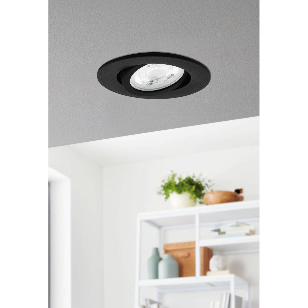 Connect Z RGB + Tuneable White Saliceto Adjustable Downlight in Black