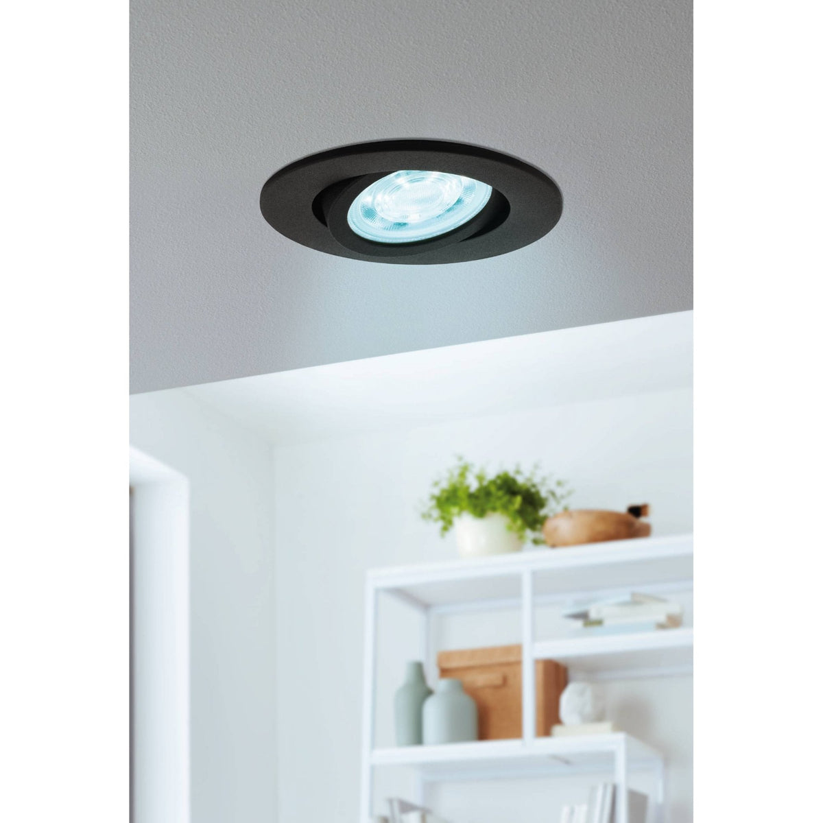 Connect Z RGB + Tuneable White Saliceto Adjustable Downlight in Black