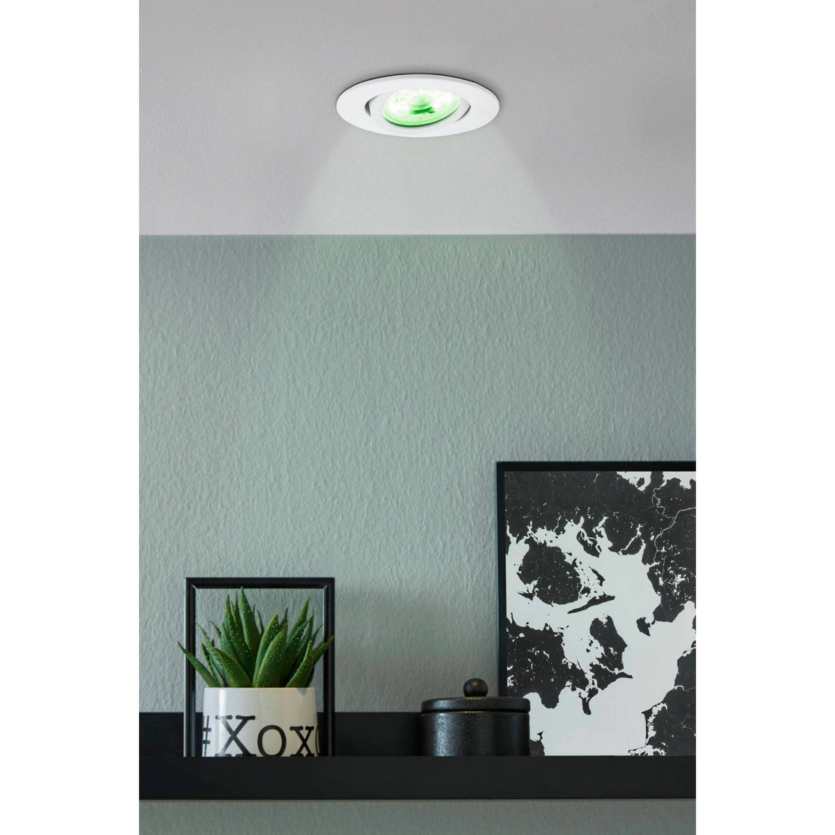 Connect Z RGB + Tuneable White Saliceto Adjustable Downlight in White