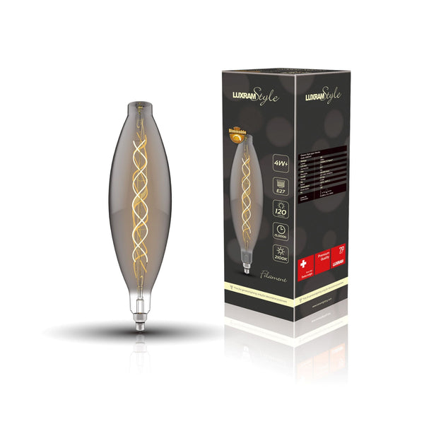 Classic Style E27 Smoked Type I Dimmable Extra Warm White LED 4W 2100K 120lm