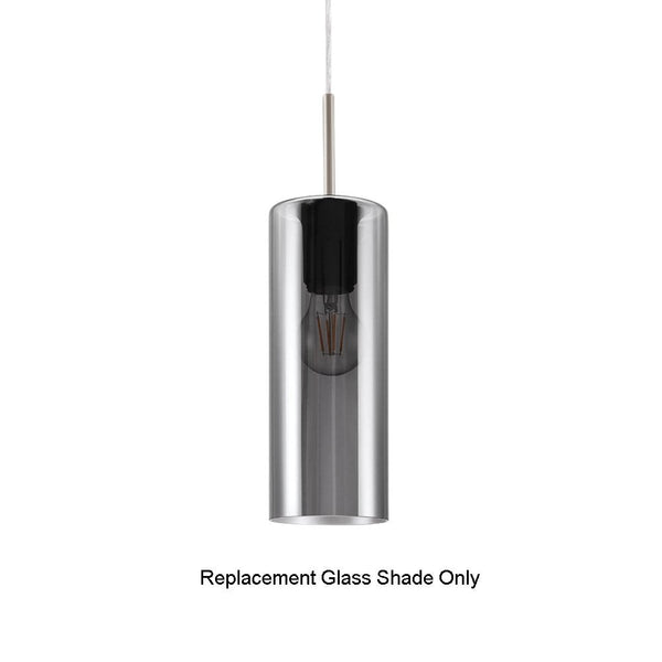 Replacement Glass For Eglo Selvino Transparent Black Vaporized Glass