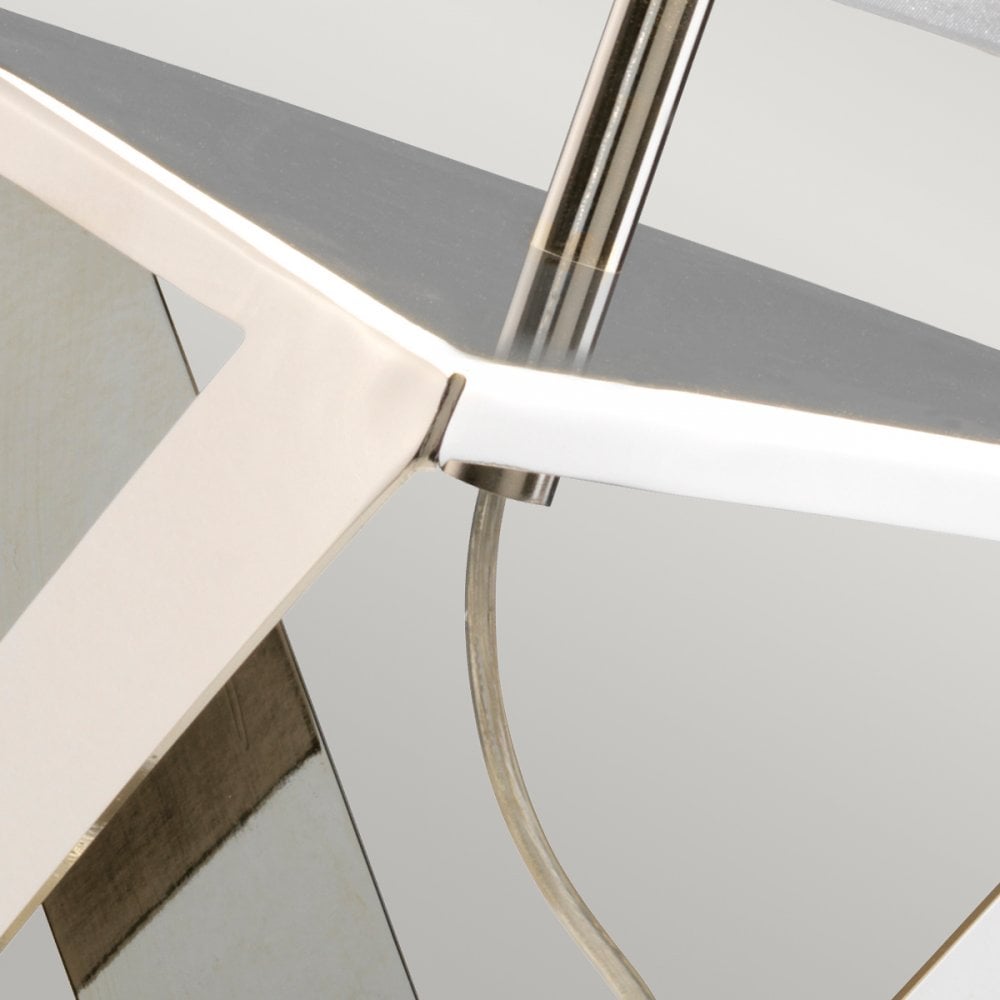 Aegeus Table Lamp in Nickel and Marble Base