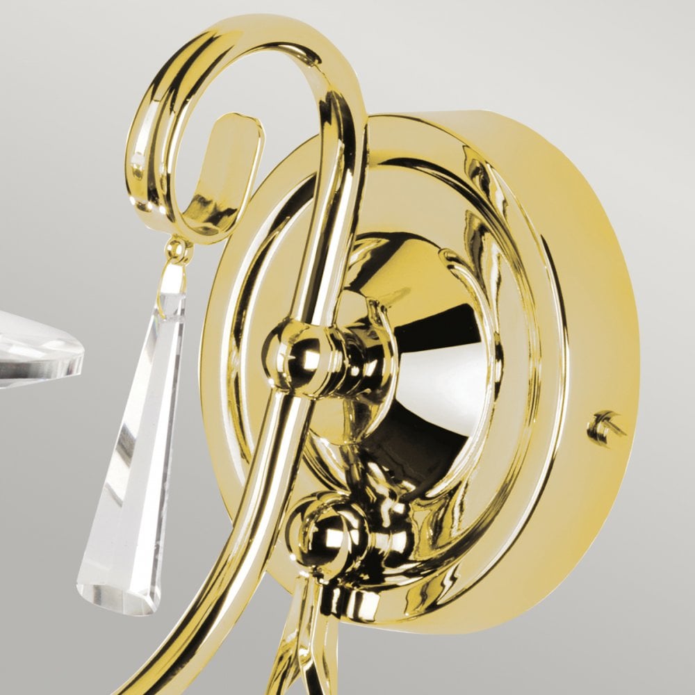 Aegean Single Arm Polished Brass Wall Light