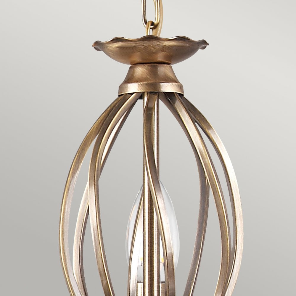 Aegean Five Arm Aged Brass Chandelier or Semi Flush