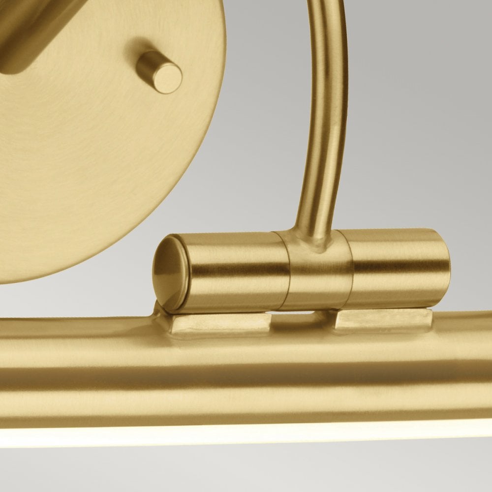 Alton Small LED Picture Light in Brushed Brass