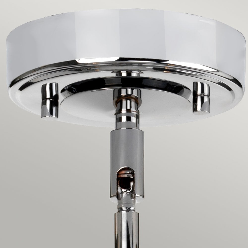 Agatha IP44 3 Light Pendant in Polished Chrome