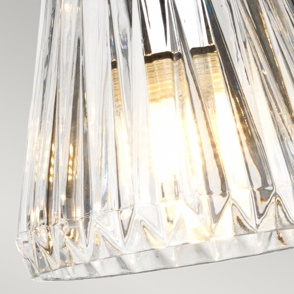 Agatha IP44 3 Light Pendant in Polished Chrome