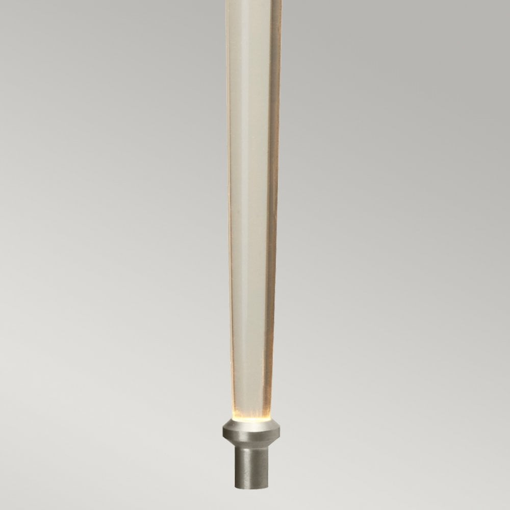 Agatha IP44 Wall Light in Brushed Nickel