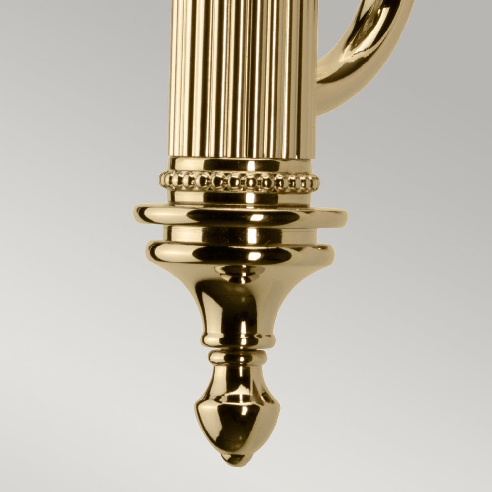 Carroll IP44 Bathroom Wall Light in Polished Brass