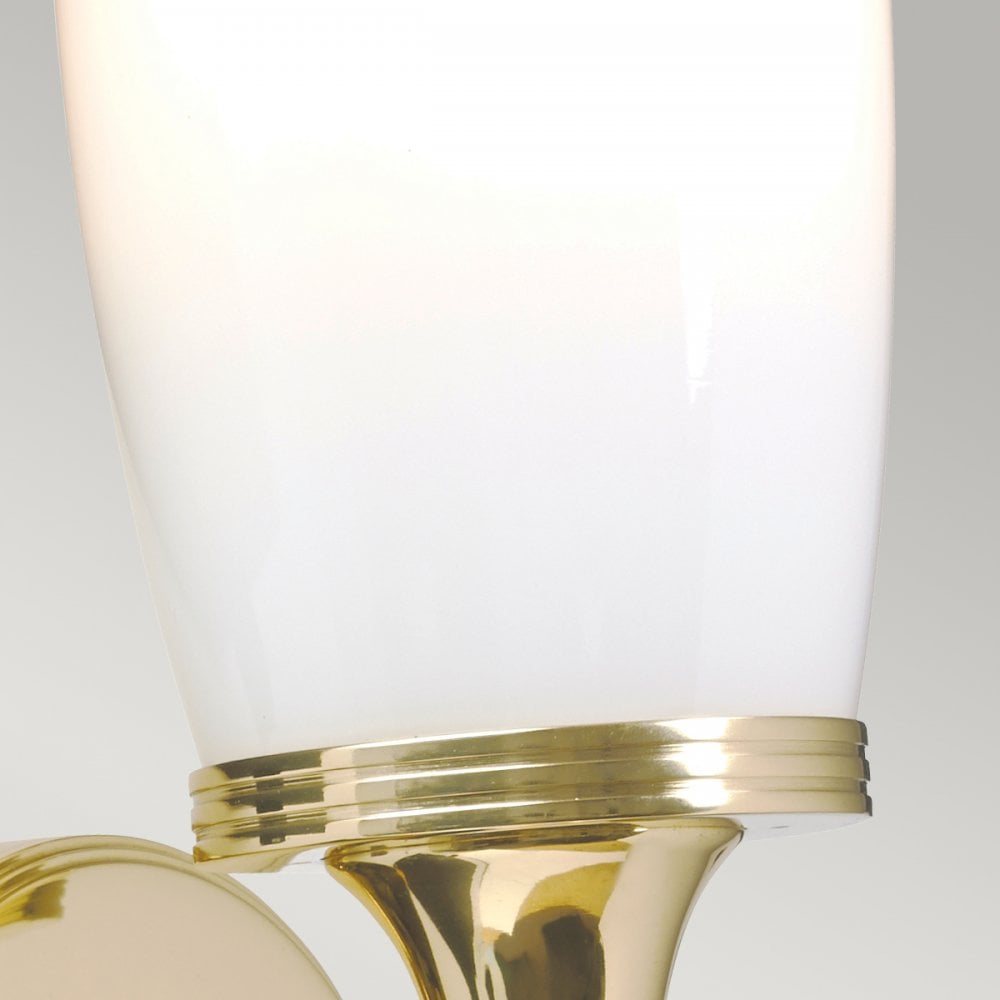 Eliot Single IP44 Bathroom Wall Light in Polished Brass