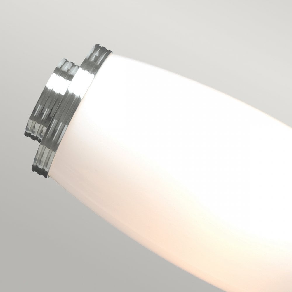 Eliot Twin IP44 Bathroom Wall Light in Polished Chrome