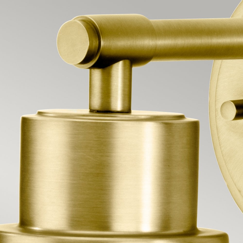 Morvah IP44 Bathroom Wall Light in Brushed Brass