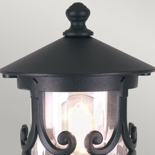 Hereford IP23 Exterior Pedestal Lantern in Black