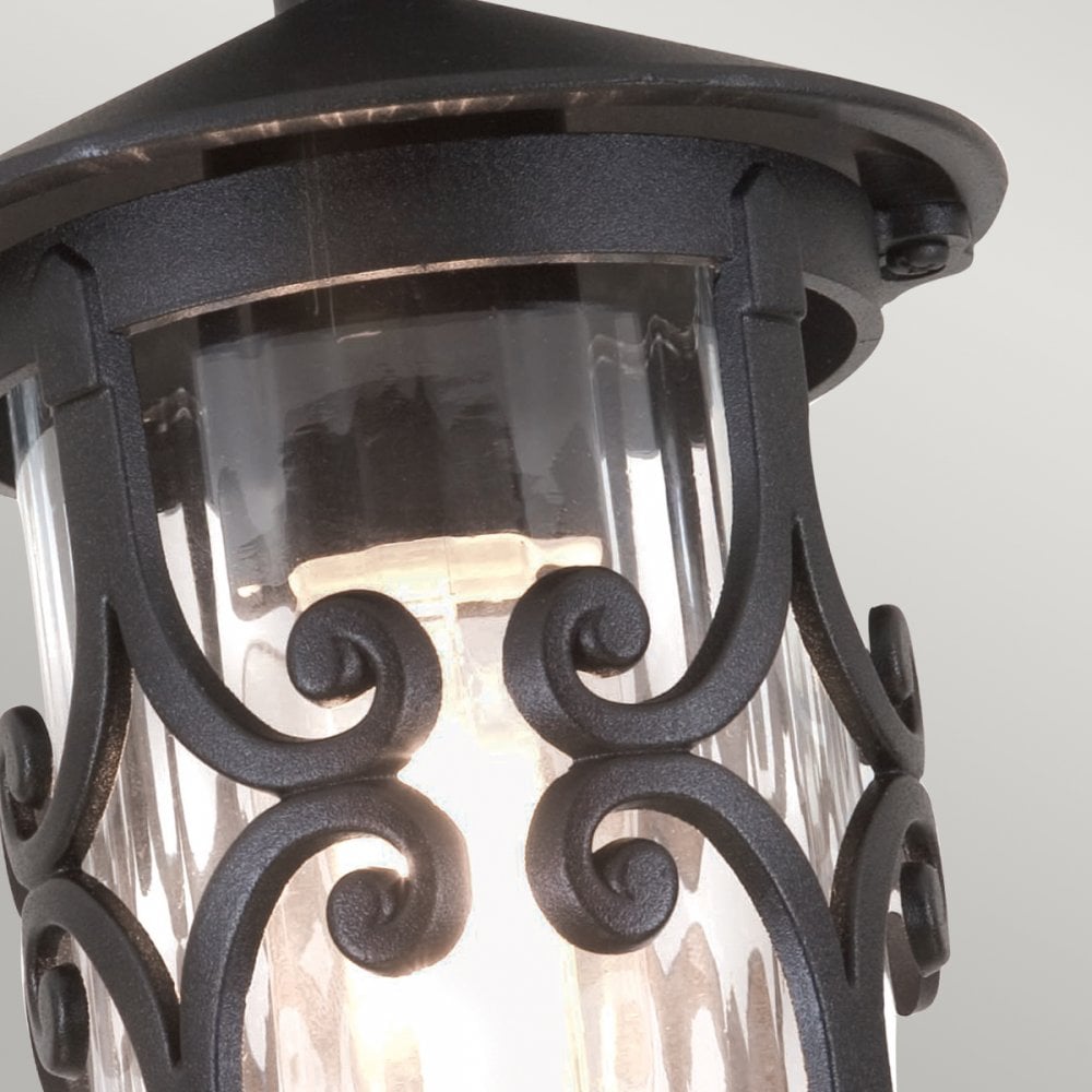 Hereford IP23 Exterior Porch Lantern in Black