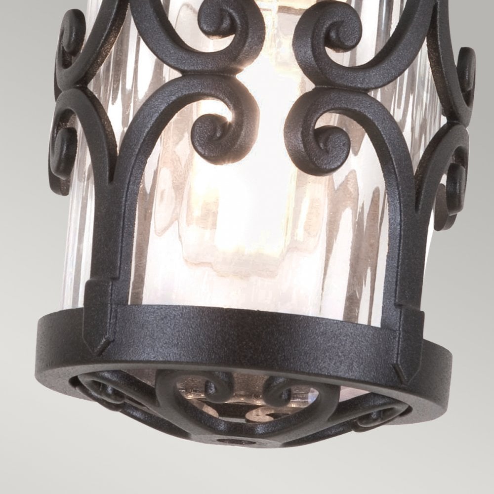 Hereford IP23 Exterior Porch Lantern in Black