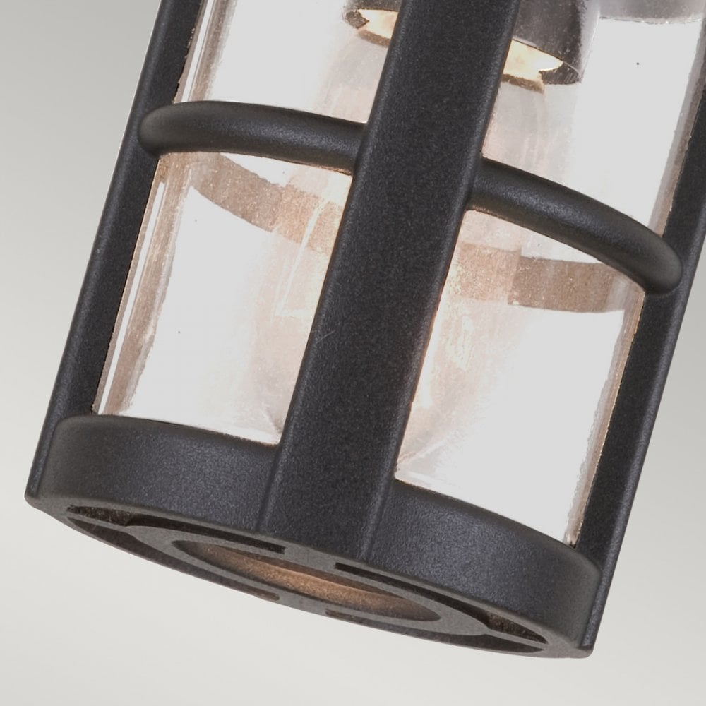 Hereford 1 IP43 Exterior Porch Lantern in Black